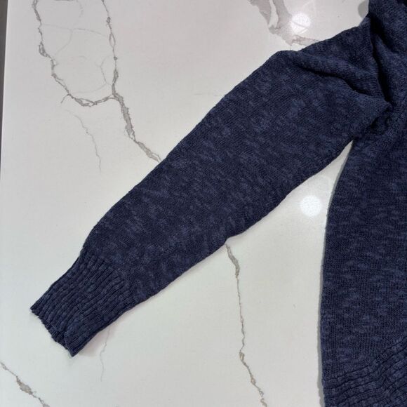 Kenneth Cole New York | Women’s Open Front Shawl Navy Blue Sweater Cardigan SZ M - Picture 9 of 17